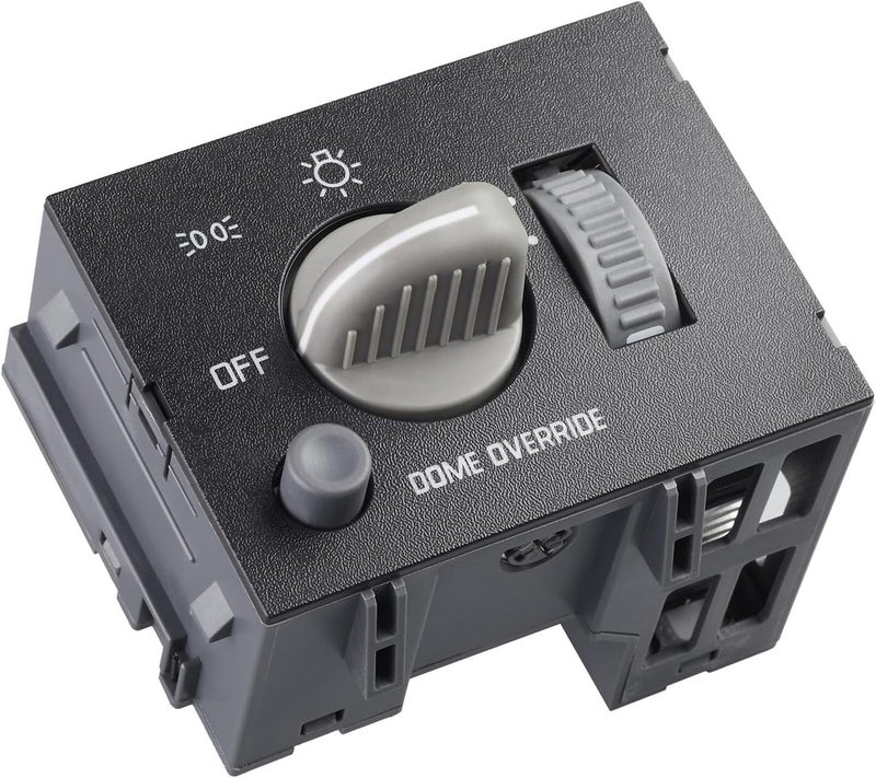 SOAESCN Headlight Switch for 1995-1999 Chevy Tahoe Suburban GMC C1500 C2500 C3500 K1500 K2500 K3500 Yukon Express Escalade Instrument Panel Dimmer Dome Lamp Switch,93443101, 15741153,15047633,15013005 - Image 1